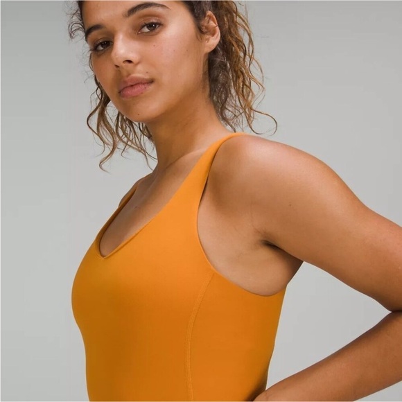 Lululemon Align Nulu Bodysuit in Autumn Orange Size 6 - Picture 10 of 10